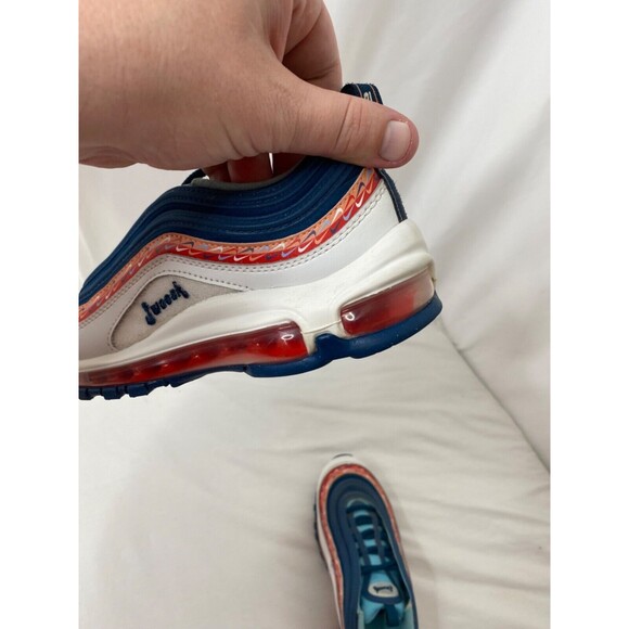 Girls Size 4.5Y Sneakers Nike Air Max 97 GS Swoosh Running Trainers - Picture 12 of 15